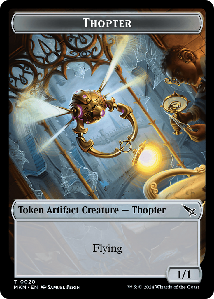 Magic: The Gathering - Thopter Token - Murders at Karlov Manor Tokens