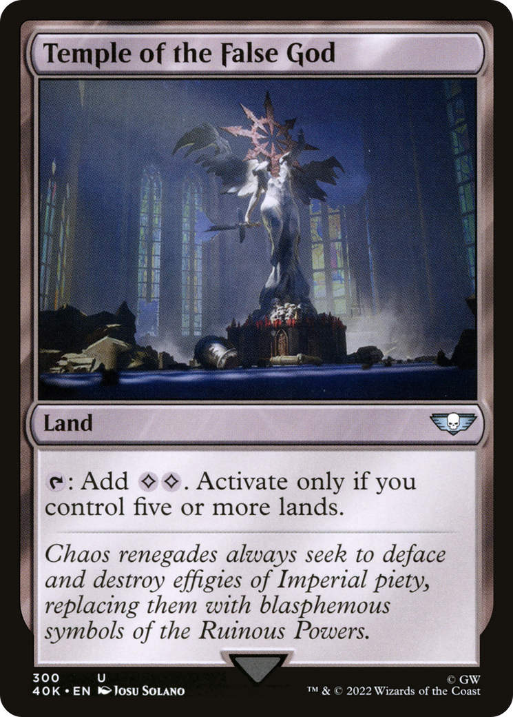 Magic: The Gathering - Temple of the False God - Warhammer 40000 Commander