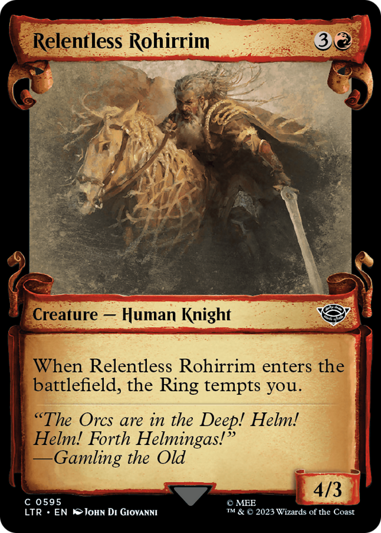Magic: The Gathering - Relentless Rohirrim Foil - The Lord of the Rings: Tales of Middle-earth