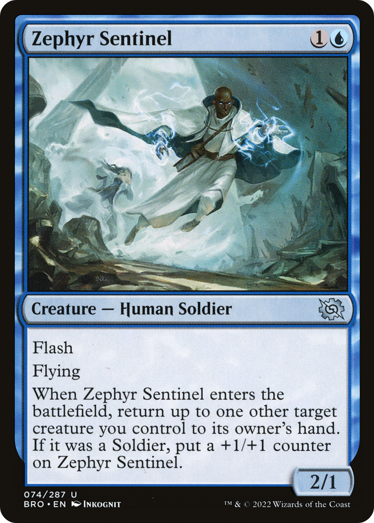 Magic: The Gathering - Zephyr Sentinel Foil - The Brothers' War