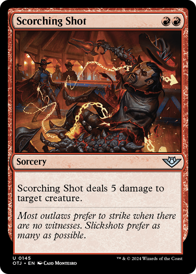 Magic: The Gathering - Scorching Shot Foil - Outlaws of Thunder Junction