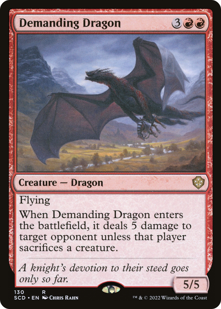 Magic: The Gathering - Demanding Dragon - Starter Commander Decks