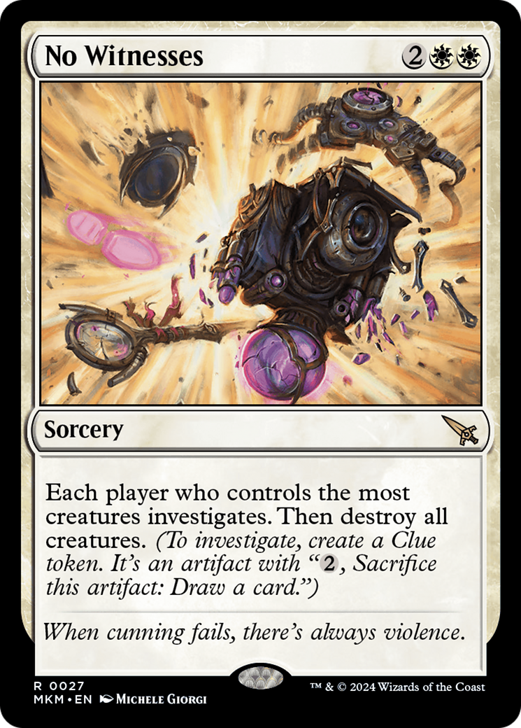 Magic: The Gathering - No Witnesses Foil - Murders at Karlov Manor