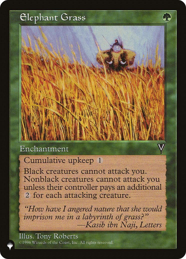 Magic: The Gathering - Elephant Grass - The List