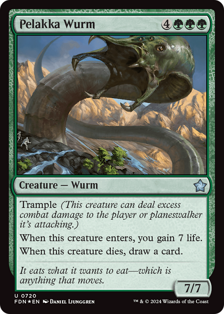 Magic: The Gathering - Pelakka Wurm Foil - Foundations