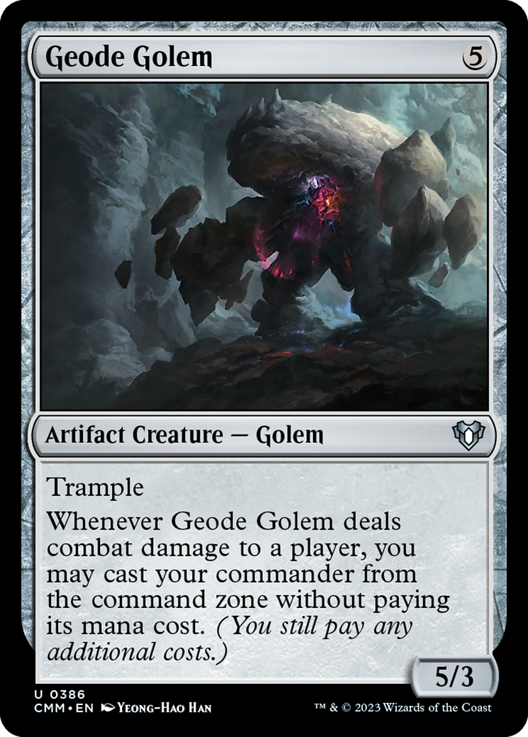 Magic: The Gathering - Geode Golem Foil - Commander Masters