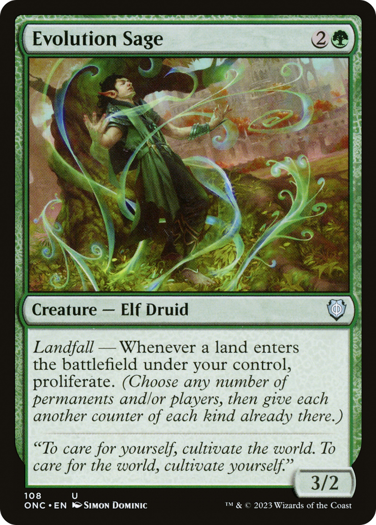 Magic: The Gathering - Evolution Sage - Phyrexia: All Will Be One Commander