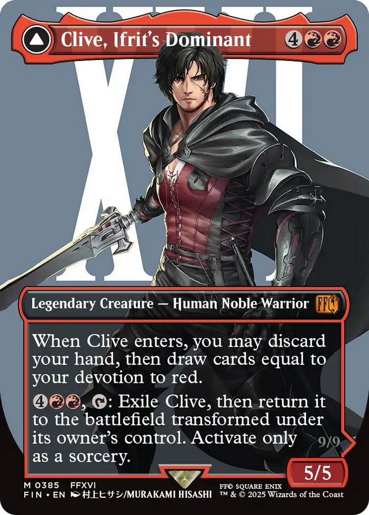 Magic: The Gathering - Clive, Ifrit's Dominant // Ifrit, Warden of Inferno - Final Fantasy