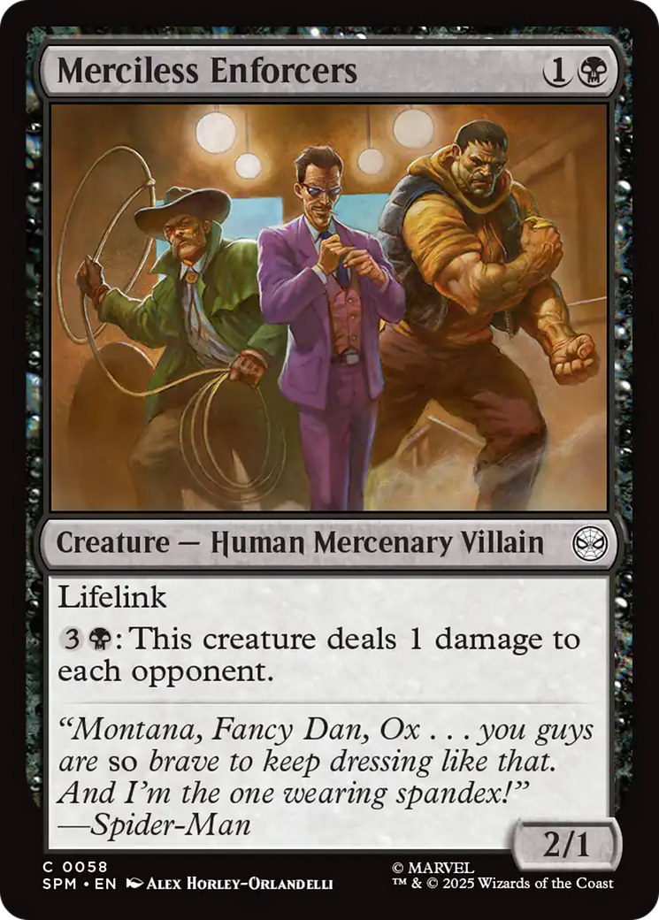 Magic: The Gathering - Merciless Enforcers - Marvel's Spider-Man
