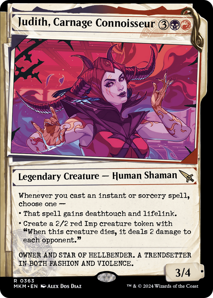 Magic: The Gathering - Judith, Carnage Connoisseur Foil - Murders at Karlov Manor