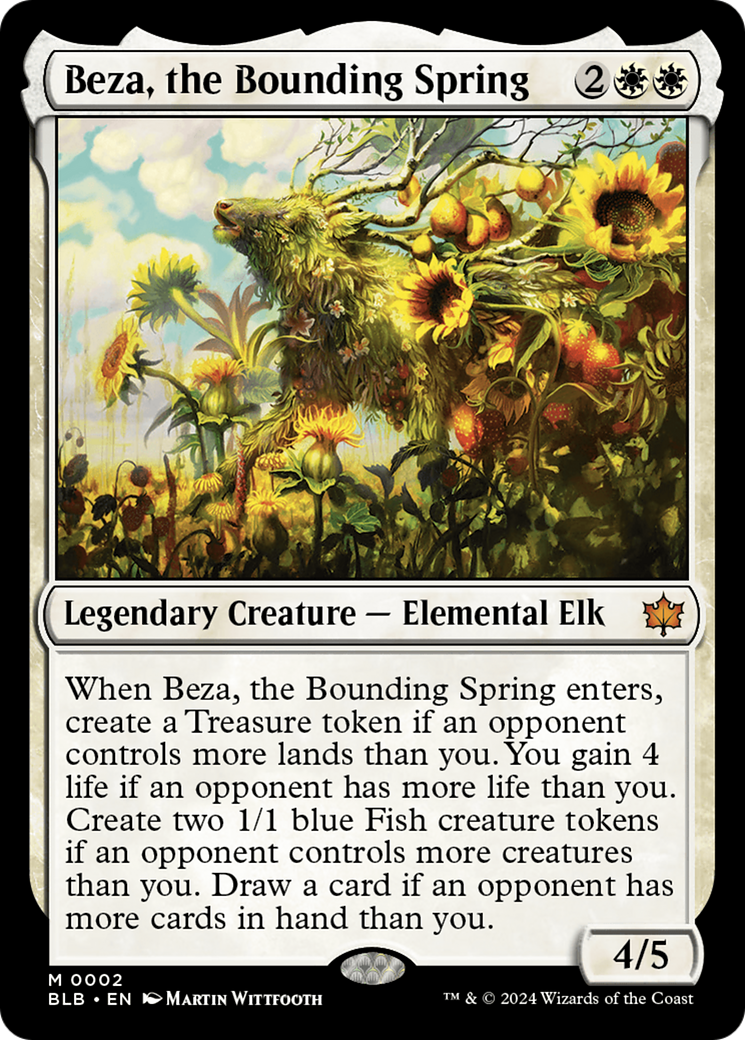 Magic: The Gathering - Beza, the Bounding Spring Foil - Bloomburrow