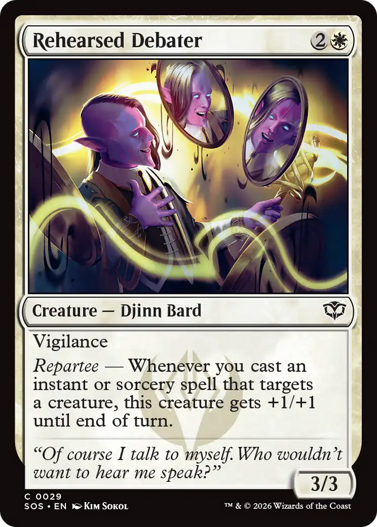 Magic: The Gathering - Rehearsed Debater Foil - Secrets of Strixhaven