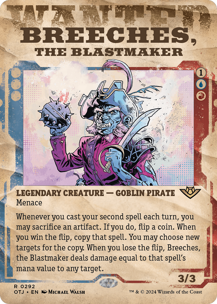 Magic: The Gathering - Breeches, the Blastmaker Foil - Outlaws of Thunder Junction