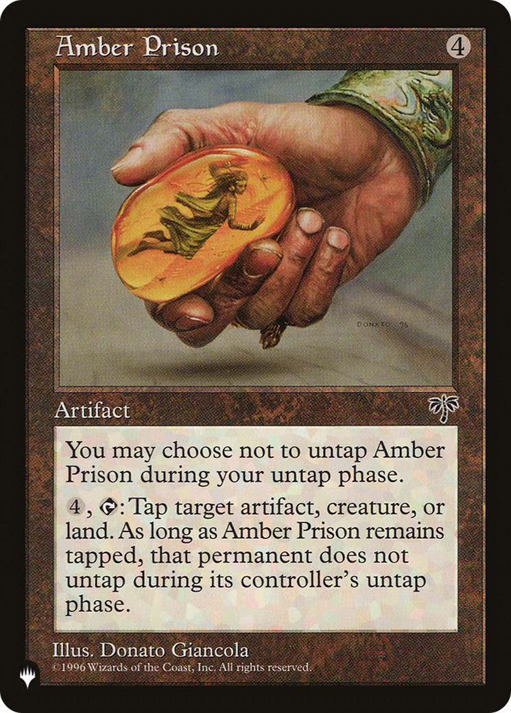 Magic: The Gathering - Amber Prison - The List