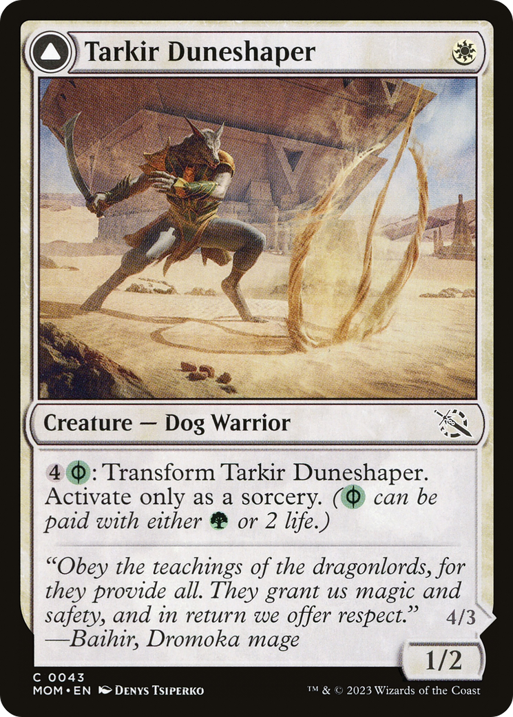 Magic: The Gathering - Tarkir Duneshaper // Burnished Dunestomper - March of the Machine