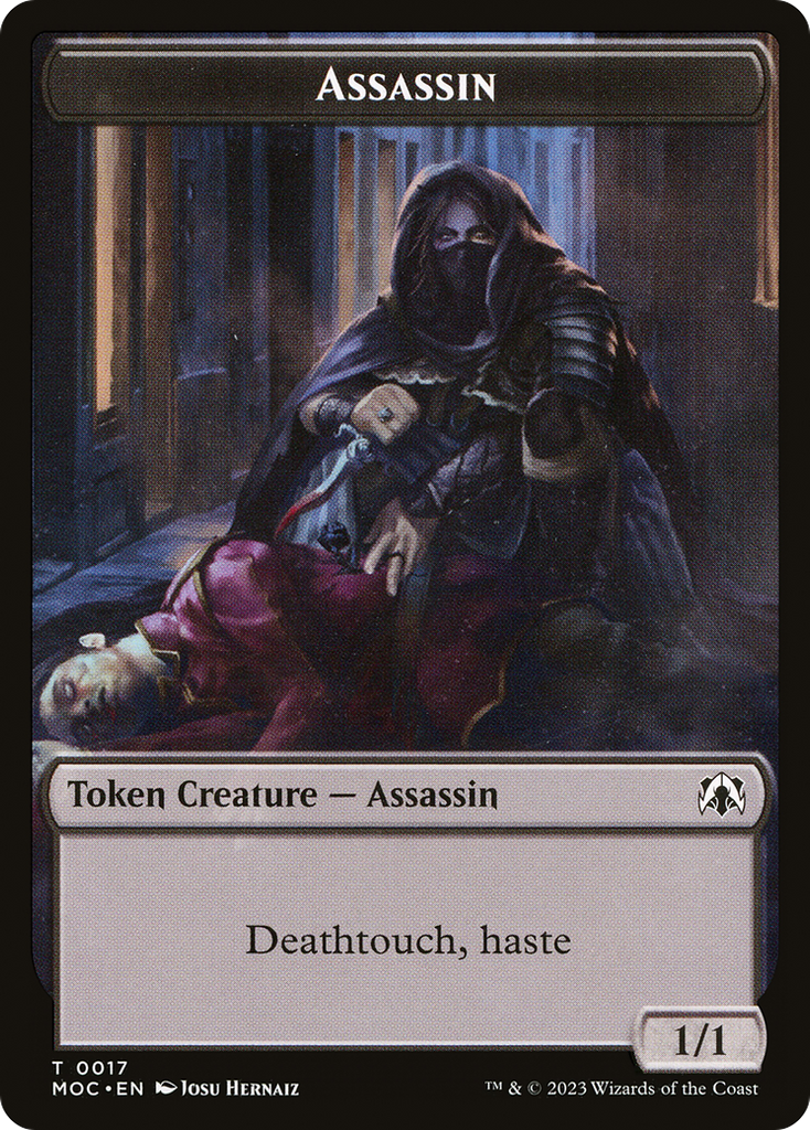 Magic: The Gathering - Assassin Token - March of the Machine Commander Tokens