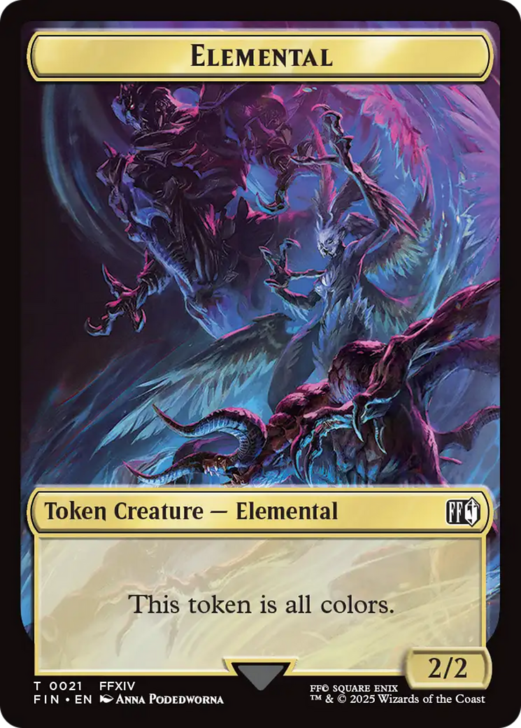 Magic: The Gathering - Elemental Token - Final Fantasy Tokens