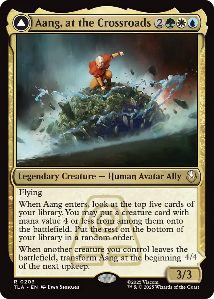 Magic: The Gathering - Aang, at the Crossroads // Aang, Destined Savior Foil - Avatar: The Last Airbender