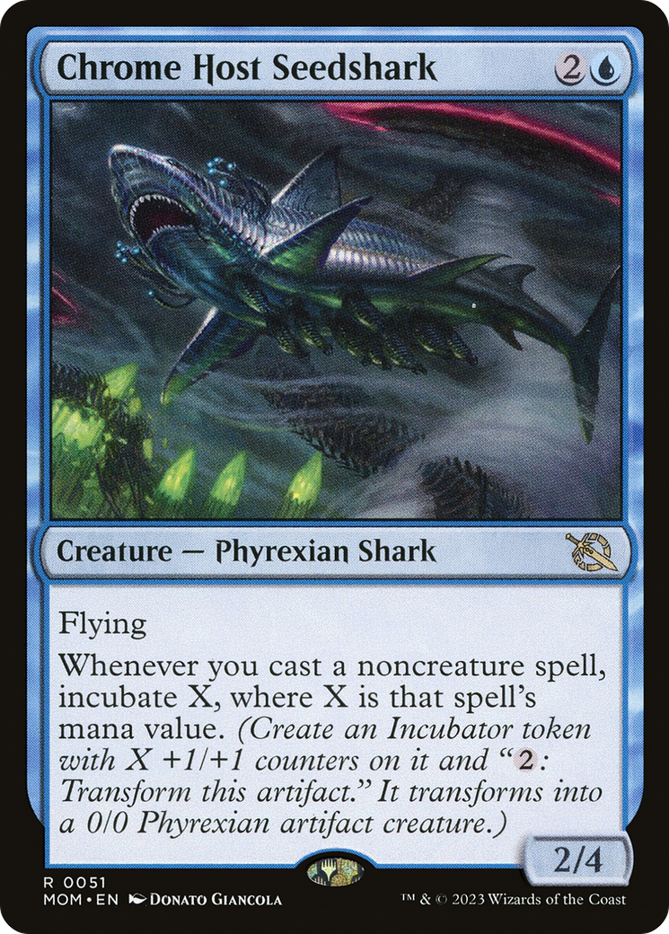 Magic: The Gathering - Chrome Host Seedshark Foil - March of the Machine