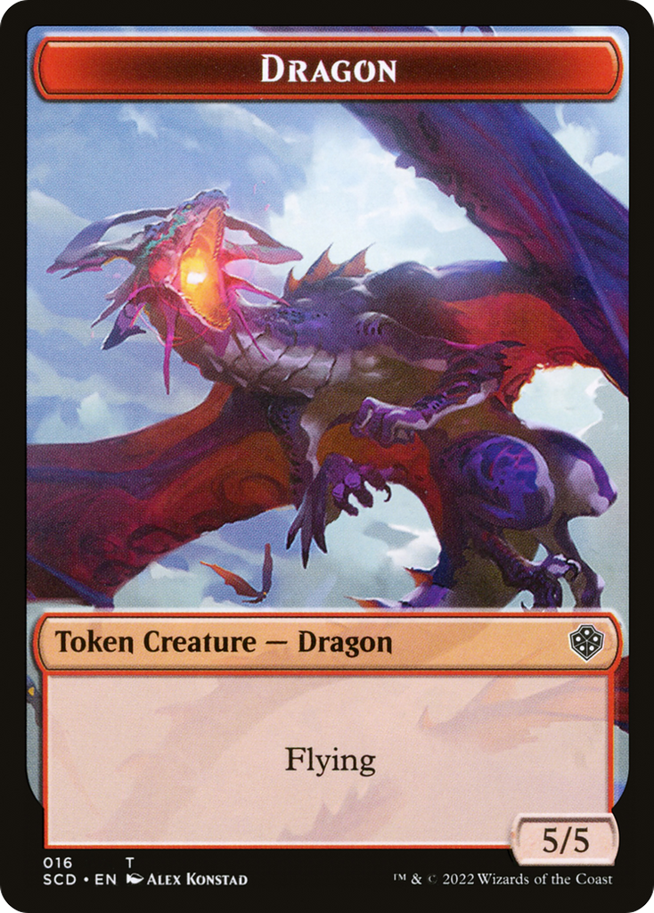 Magic: The Gathering - Dragon Token - Starter Commander Deck Tokens