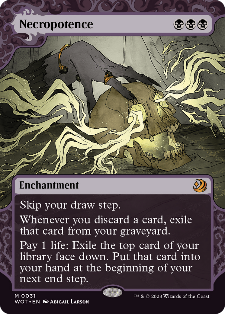 Magic: The Gathering - Necropotence Foil - Wilds of Eldraine: Enchanting Tales