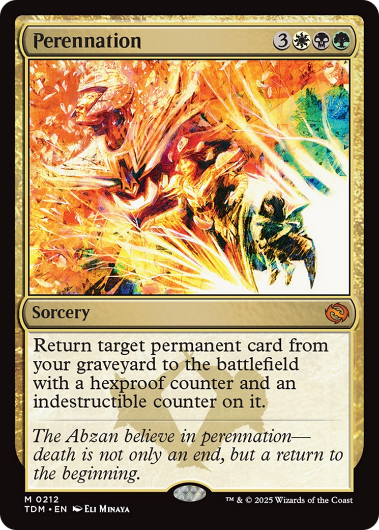 Magic: The Gathering - Perennation Foil - Tarkir: Dragonstorm