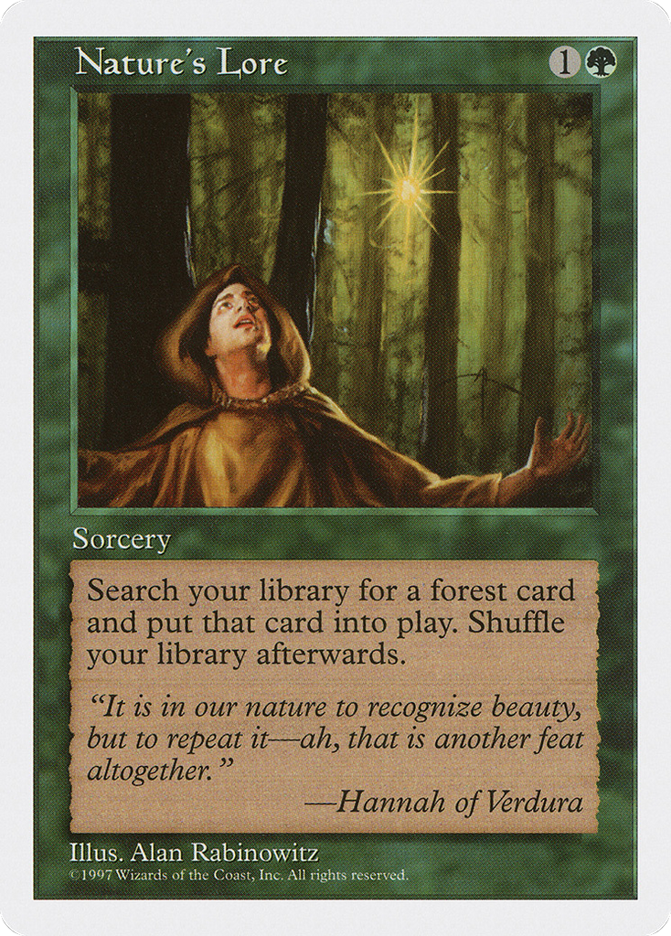Magic: The Gathering - Nature's Lore - Fifth Edition