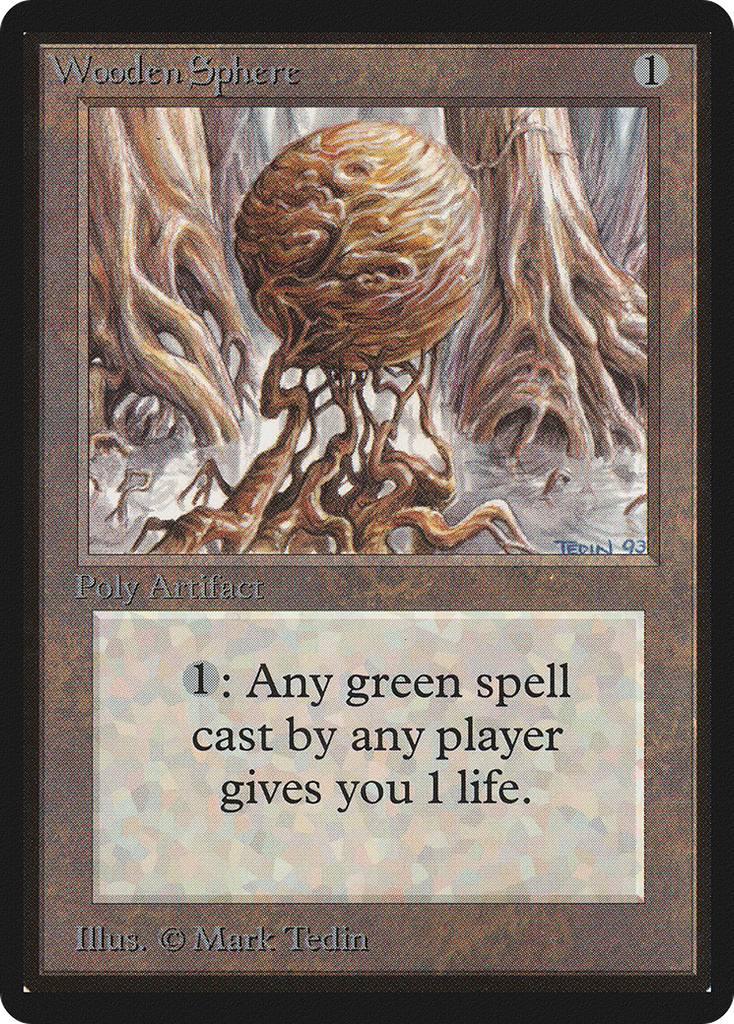 Magic: The Gathering - Wooden Sphere - Limited Edition Beta