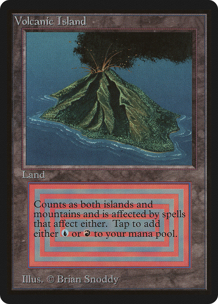 Magic: The Gathering - Volcanic Island - Limited Edition Beta