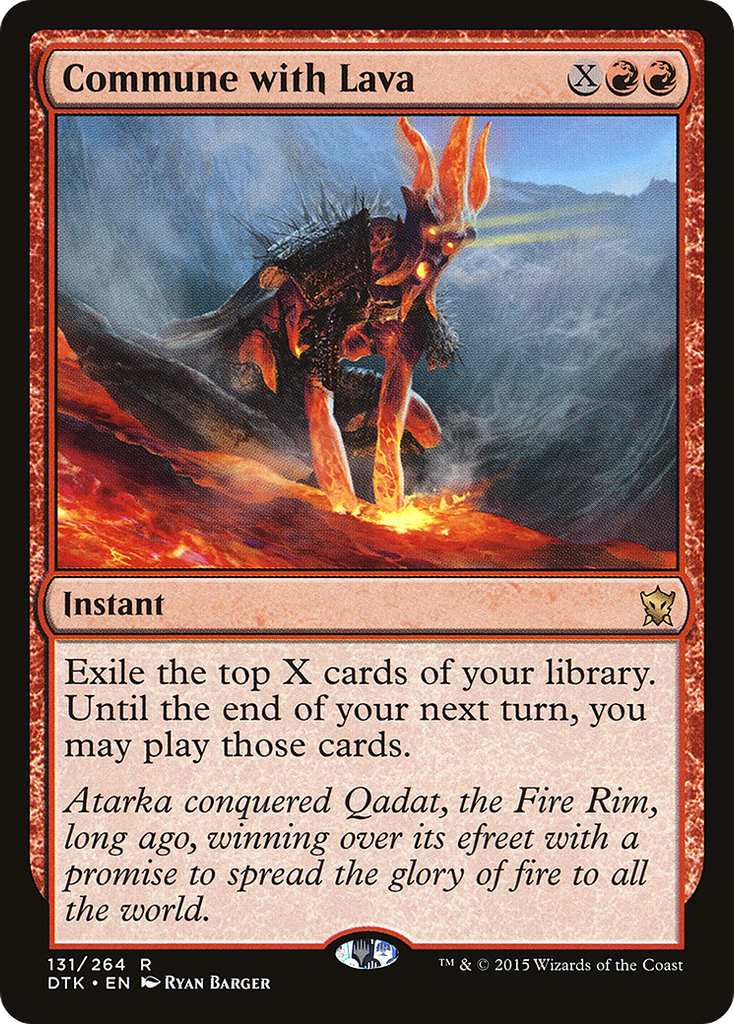 Magic: The Gathering - Commune with Lava - Dragons of Tarkir