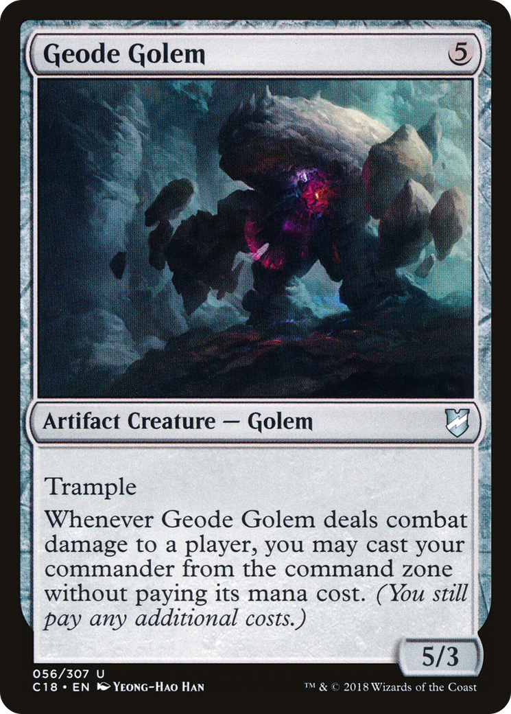Magic: The Gathering - Geode Golem - Commander 2018