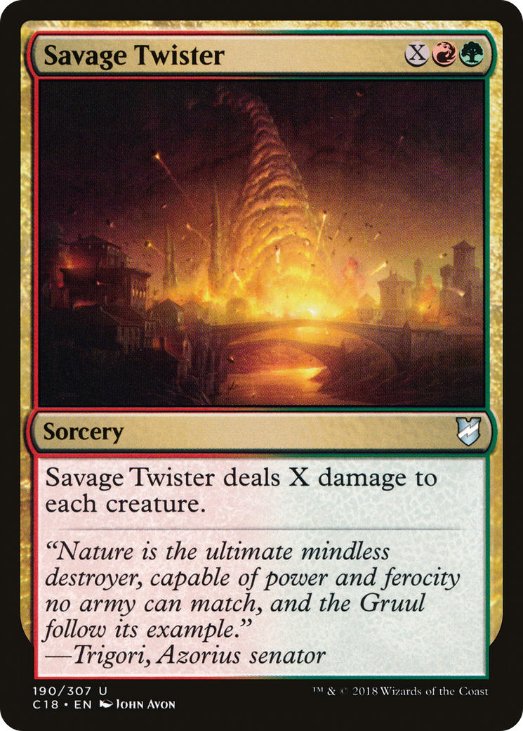 Magic: The Gathering - Savage Twister - Commander 2018
