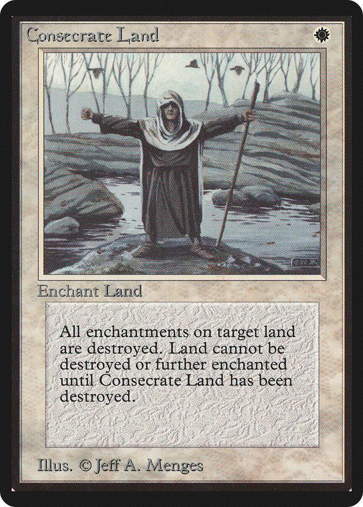 Magic: The Gathering - Consecrate Land - Limited Edition Beta