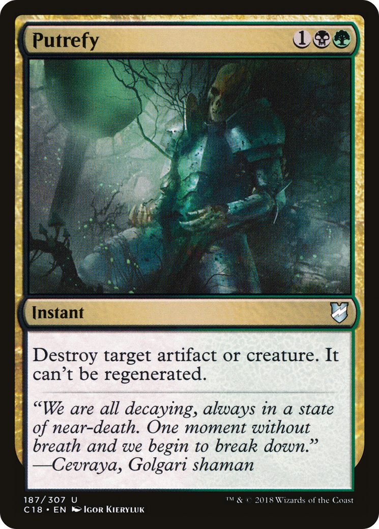 Magic: The Gathering - Putrefy - Commander 2018