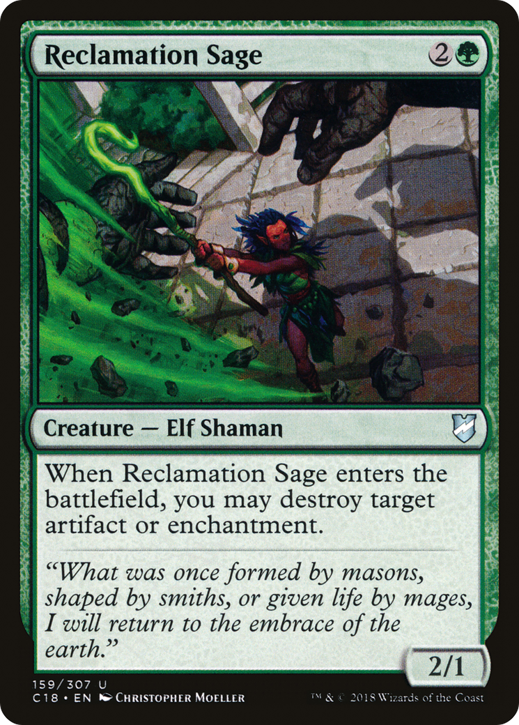Magic: The Gathering - Reclamation Sage - Commander 2018