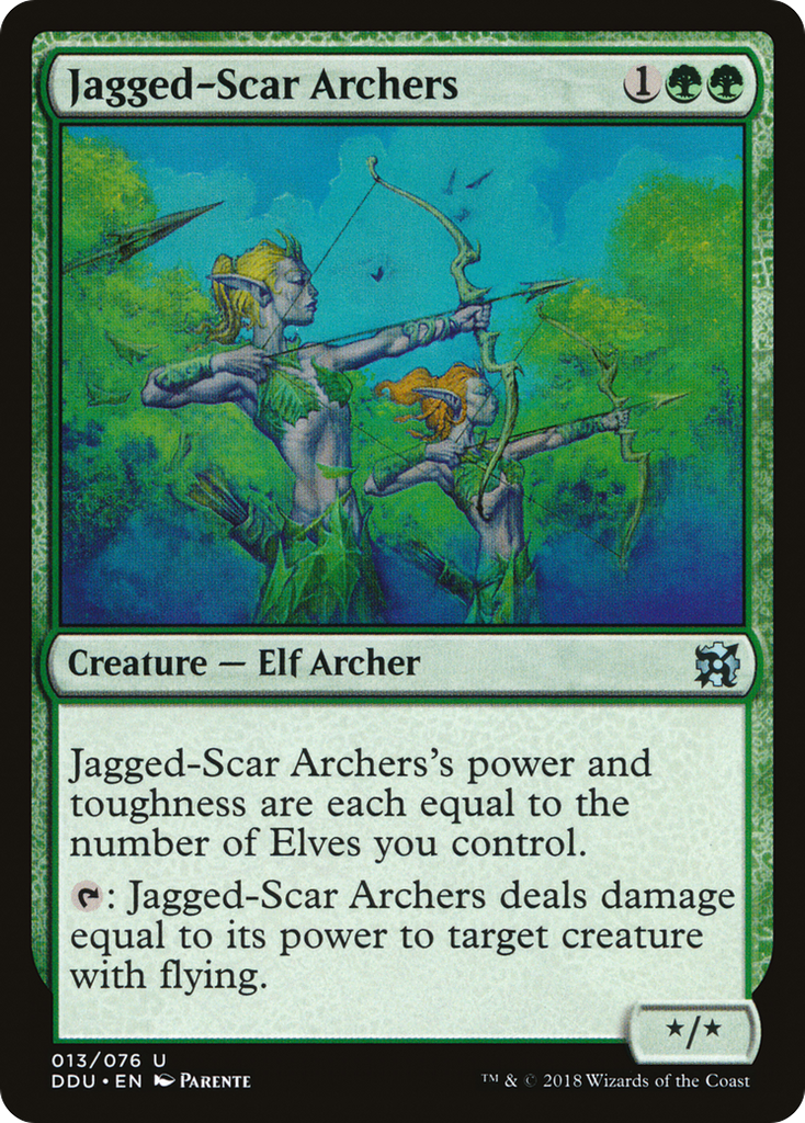 Magic: The Gathering - Jagged-Scar Archers - Duel Decks: Elves vs. Inventors