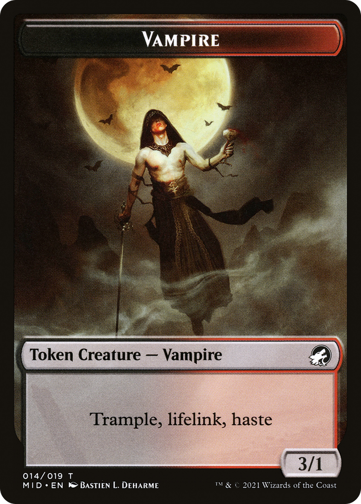 Magic: The Gathering - Vampire Token - Innistrad: Midnight Hunt Tokens