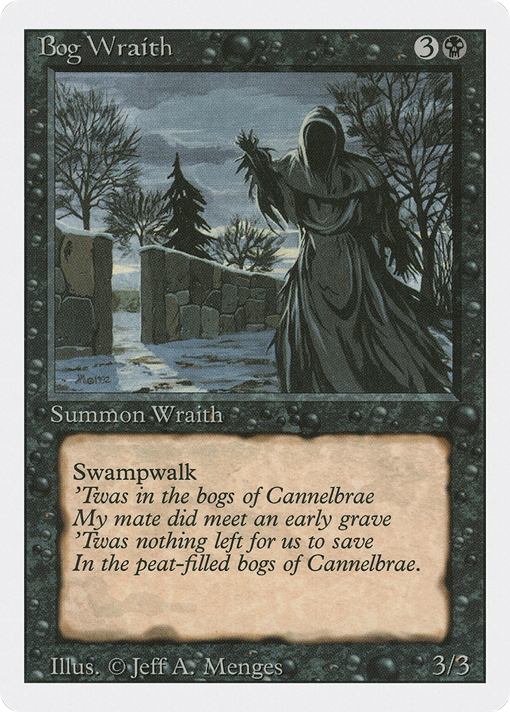 Magic: The Gathering - Bog Wraith - Revised Edition
