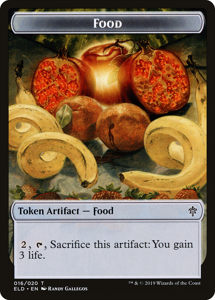 Magic: The Gathering - Food Token - Throne of Eldraine Tokens