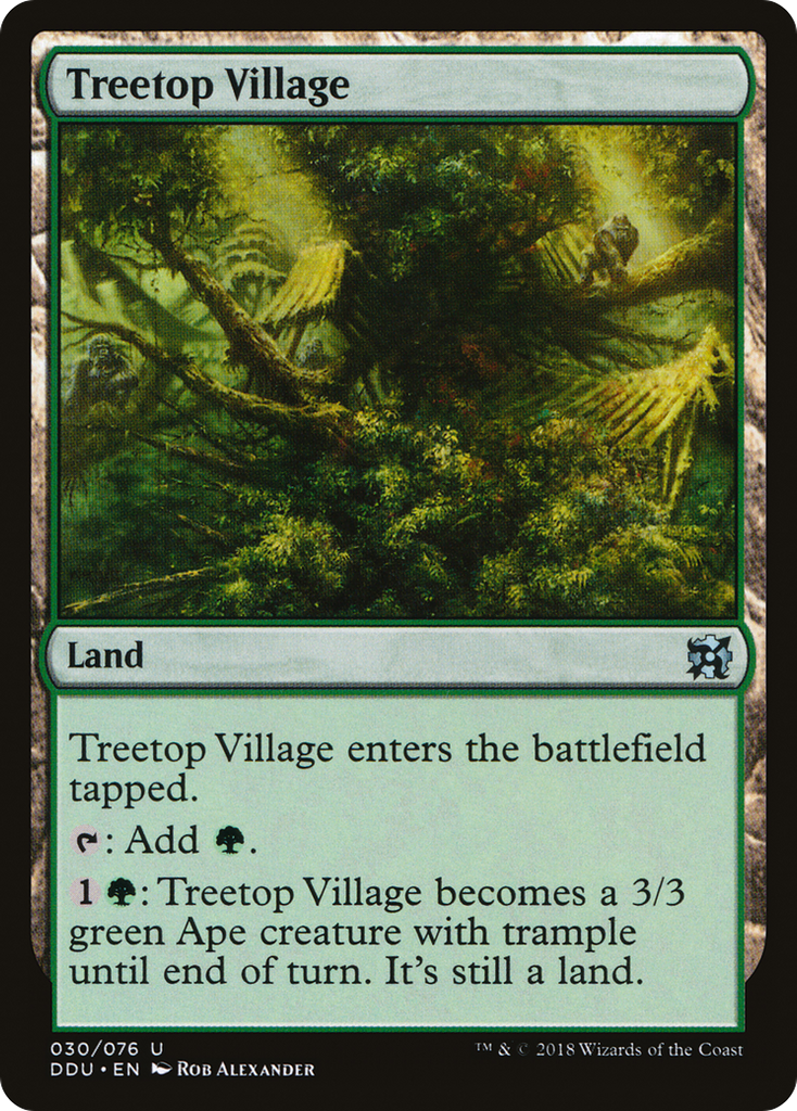 Magic: The Gathering - Treetop Village - Duel Decks: Elves vs. Inventors