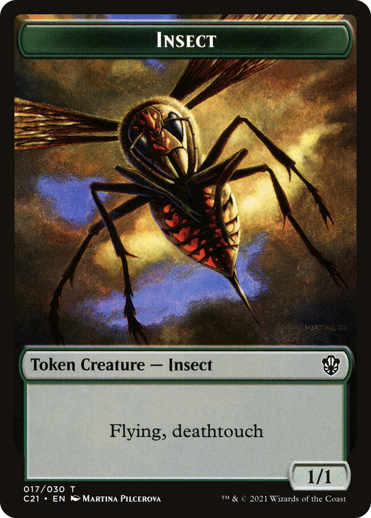 Magic: The Gathering - Insect Token - Commander 2021 Tokens