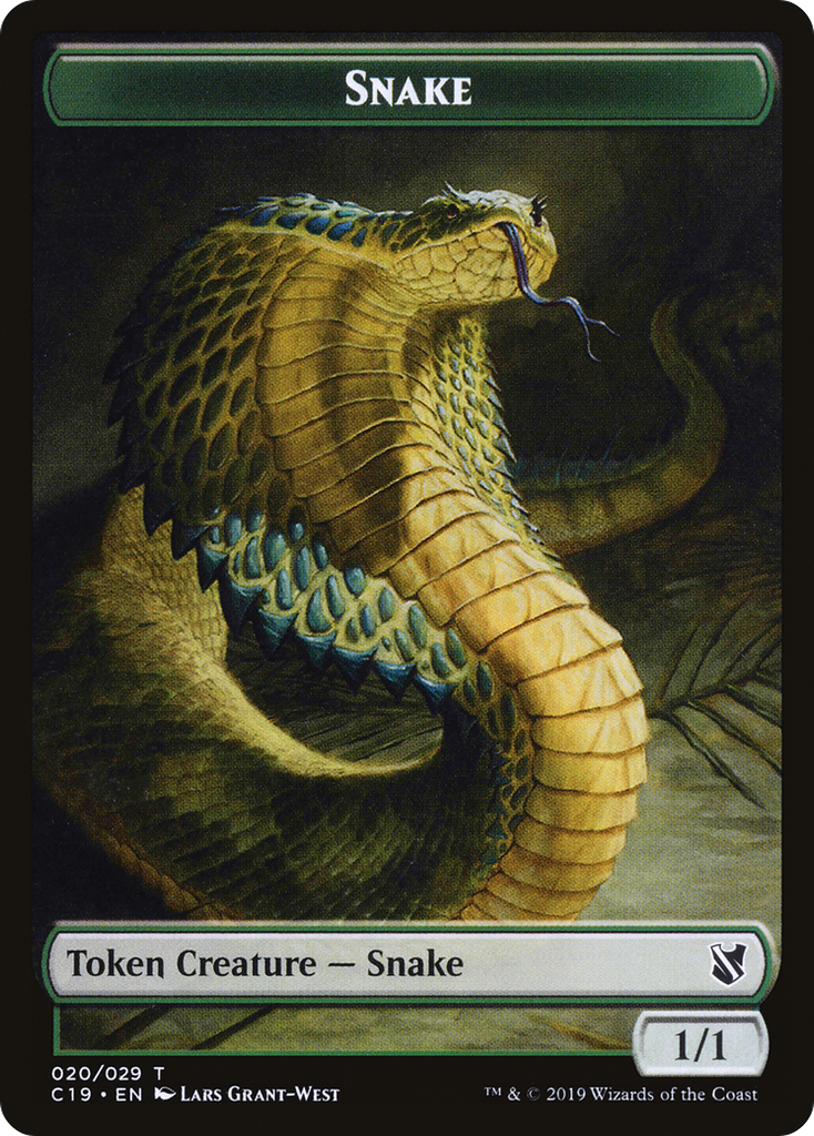 Magic: The Gathering - Snake Token - Commander 2019 Tokens