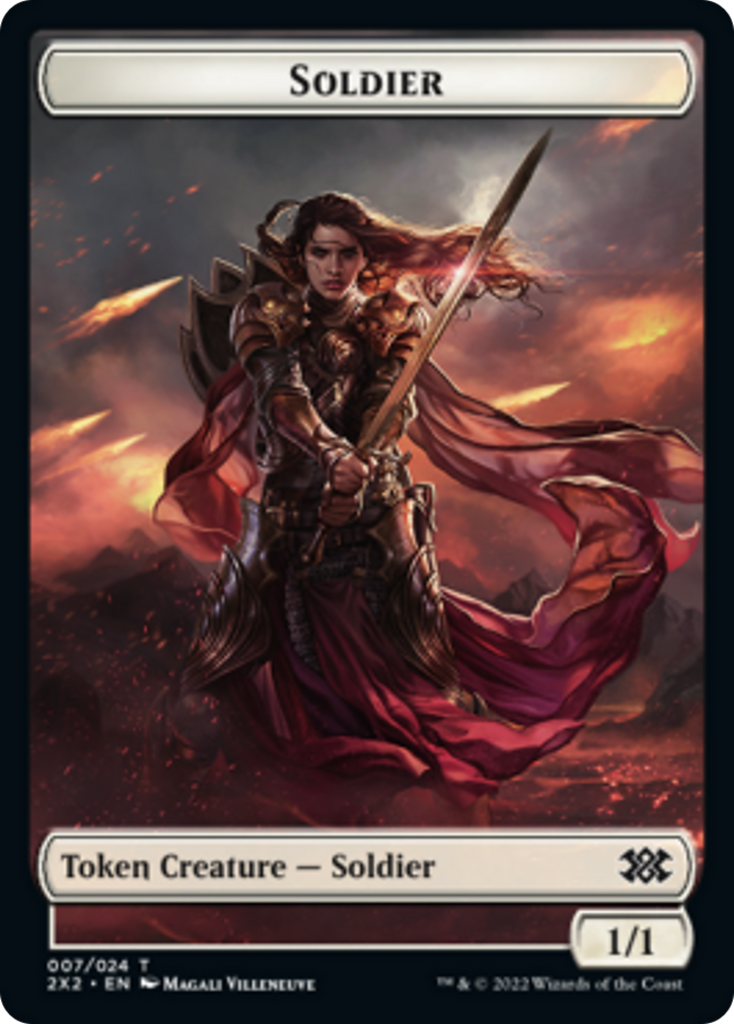 Magic: The Gathering - Soldier Token - Double Masters 2022 Tokens