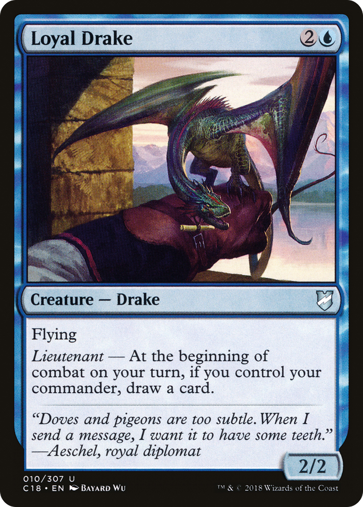 Magic: The Gathering - Loyal Drake - Commander 2018
