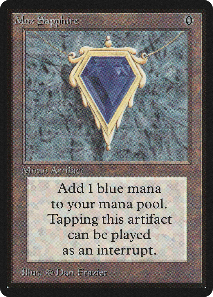 Magic: The Gathering - Mox Sapphire - Limited Edition Beta