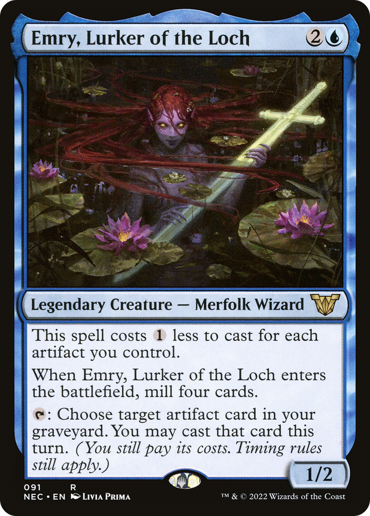 Magic: The Gathering - Emry, Lurker of the Loch - Neon Dynasty Commander