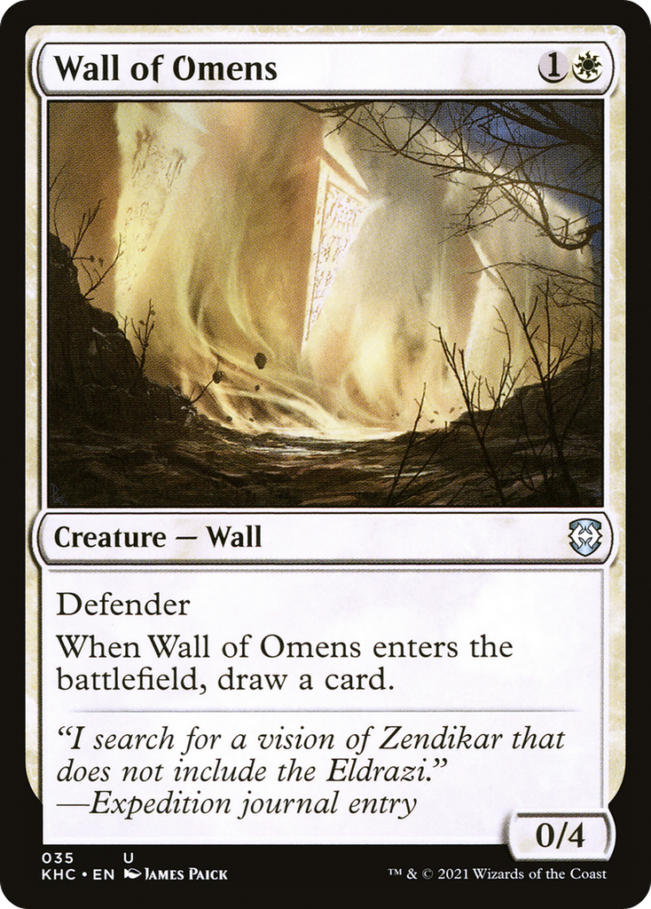 Magic: The Gathering - Wall of Omens - Kaldheim Commander