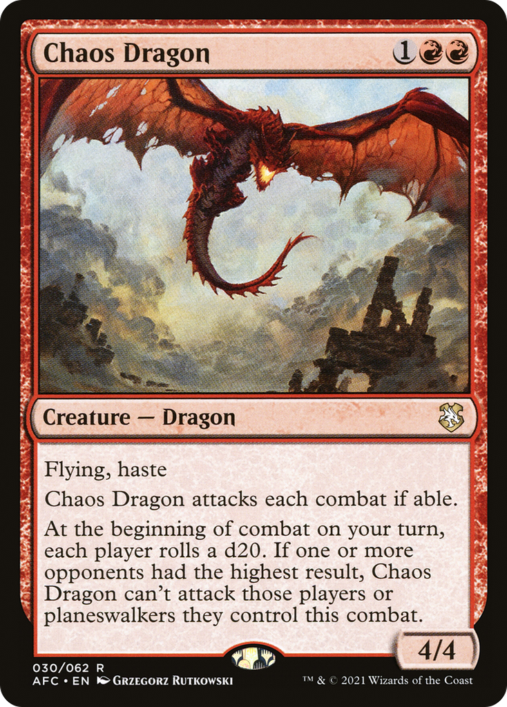 Magic: The Gathering - Chaos Dragon - Forgotten Realms Commander