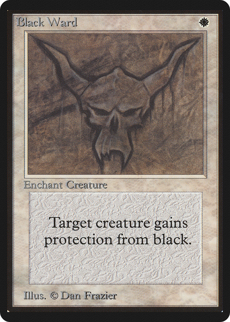 Magic: The Gathering - Black Ward - Limited Edition Beta