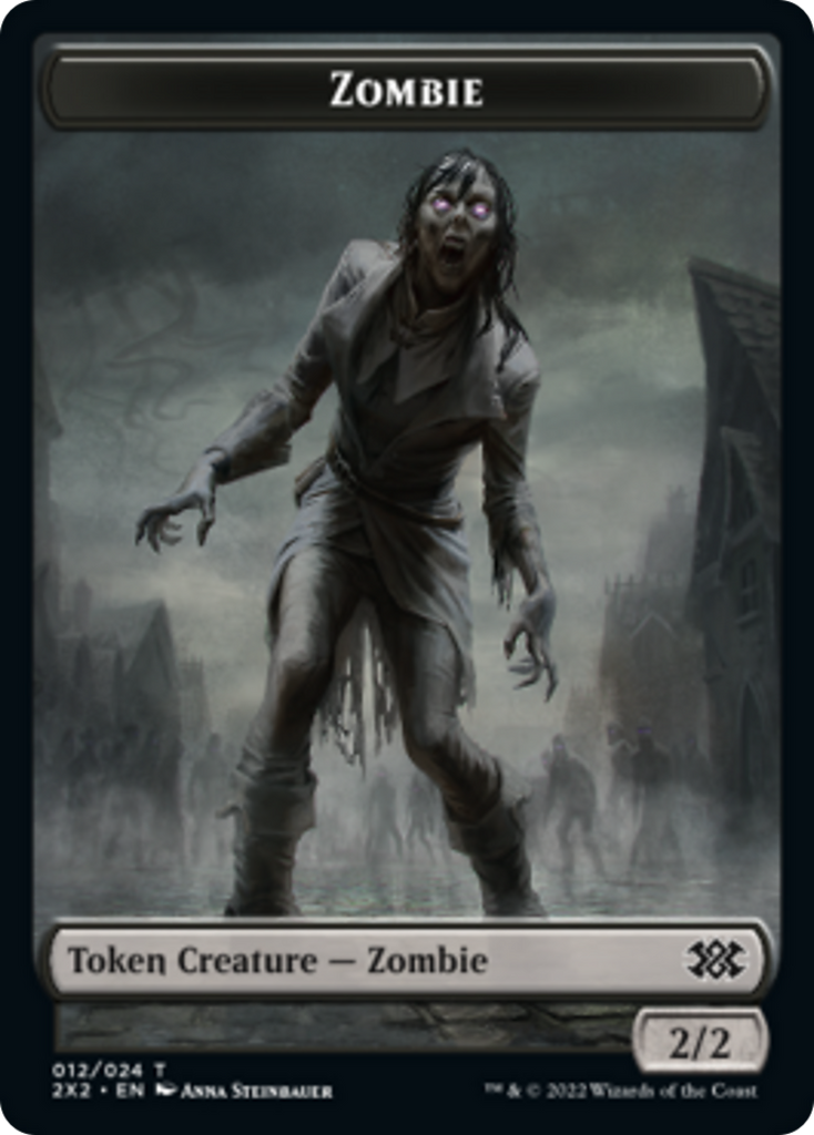 Magic: The Gathering - Zombie Token - Double Masters 2022 Tokens